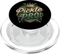Pickleball Pickle Pro Crown Shield Champion Design PopSockets PopGrip para MagSafe
