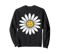 Pickleball Player Daisy Retro Flower Vibes Sudadera