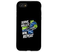Pickleball Serve Volley Win Repeat Paddle Ball Player Carcasa para iPhone SE (2020) / 7/8