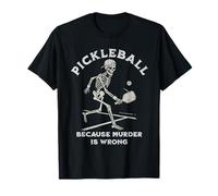 Pickleball Skeleton Player - Cita sarcástica Divertida Camiseta