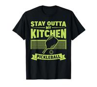 Pickleball Stay Outta My Kitchen Juego Divertido Jugador Camiseta