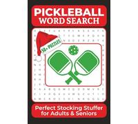 Pickleball Word Search Puzzle Book: Perfect Christmas Stocking Stuffer for Adults and Seniors | 6x9 Inches, 110 Pages | 50+ Puzzles