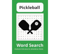 Pickleball Word Search Puzzle Book: Word Searches for Pickleball Players, Easy to Read, 50+ Puzzles, 6x9 inches, Gifts for Pickleball Lovers
