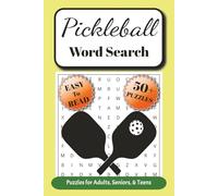 Pickleball Word Search Puzzle Book: Word Searches with Easy to Read Print about Pickleball, Net Sports, Pickleball Lingo, and More | 6x9 inches, 110 ... Gift for Vacations, Holidays, and Free Time