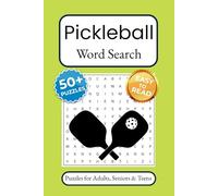 Pickleball Word Search Puzzle Book: Word Searches with Easy to Read Print about Pickleball, Sports, Tournaments and More | 6x9 inches, 110 pages | 50+ ... Gift for Vacations, Holidays and Free Times