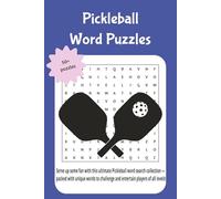 Pickleball word search: Serve up some fun with this ultimate Picklebal word search collection - packed with unique words to chalenge and entertain players of all levels