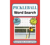 Pickleball Word Search: Word Search Puzzle with Easy to Read print for Pickleball, Tennis, and Outdoor enthusiasts | 6 x 9 inches | 110 pages | 50+ Puzzles | Gift for travel, Vacations and Relaxation