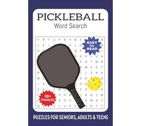 Pickleball: Word Searches with Easy to Read Print about Pickleball Terms, Gameplay, Court-side Culture And More | 6x9 inches, 110 pages | 50+ Puzzles...Gifts for Vacations, Holidays and Free Time