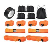 Pickleballs Lines For Court Temporary Bright Lines With 8 Sabags | Kit de marcadores de cancha de pickleballs para adolescentes, principiantes, exteriores, juego de interior, gimnasio