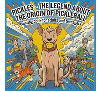 PICKLES - THE LEGEND ABOUT THE ORIGIN OF PICKLEBALL: coloring book for adults and teenagers (PICKLES IN PICKLEBALL - GIFTS FOR KIDS)