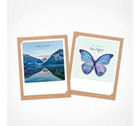 PICKMOTION Juego de 2 tarjetas plegadas con sobre, fotos de fotógrafos de Instagram, diseñadas en Berlín, cumpleaños, felicitaciones, saludos, bodas.