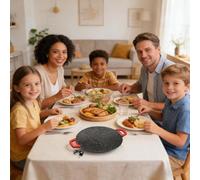 Picknick Grillplatte - 30 Cm Elektrische Kochpfanne | Multifunktionale Tragbare Grillpfanne - Robuste Kochfläche Für Braten, Grillen Und Zubereiten Von Mahlzeiten Bei Picknicks, Camping Und Outdoor