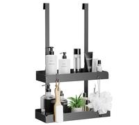 pickpiff Shower Caddy Estanteria Baño Estanteria Ducha Estantería Baño Sin Taladro Estante Ducha Sin Taladro Estante Baño Cesta Ducha Repisas para Baño con 4 Ganchos Móviles Acero Inoxidable