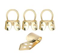 Picks de Dedo Metal Hollow 3pcs Índice de Dedo 1pc Pulgar Banjo Banjo Piezas u Piezas Picks Metal Picksindex Picksthumb PicksGuitar Partsmusical Instrumento (GOLD)