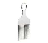 Picks for Hair - Aluminum Precise Ergonomic Non-Slip Comb | Styling Tool | Professional Family Friends Boyfriend Travel Home Salon Curly Groooming Accessory Stainless Hairpick