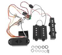 Pickup de bajo electricidad Circuito de cableado de preamplificador de salida de audio de con ecualizador para guitarristas Metal Plastic Construction