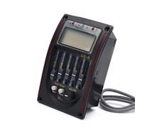 Pickup de guitarra acústica de 5 bandas Ecuación Preamplificador Ecualizador Afinador Piezo Pickup Amplificador de sonido de guitarra adecuado para mejorar el rendimiento de sonido