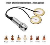 Pickup de guitarra acústica de mtlavesh Mini transductor de alto rendimiento para múltiples instrumentos de cuerda minimiza el ruido ideal para el busking y la realización en vivo
