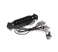 Pickup de Guitarra Magnética Bobina Individual, Recogida de Agujeros de Sonido de Guitarra Eléctrica Folk Acústica con Volumen y Perillas de Tono, Mini Tamaño para una Fácil