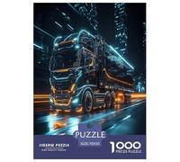 Pickup Truck Vehículo Adultos Puzzles Transporte 1000 Piezas Juego De Rompecabezas Cumpleaños Decoración Educational Game Stress Relief Toy 70x50cm/1000pcs