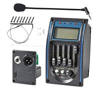 Pickups Set,Juego De Pastillas Para Guitarra 1 Juego De Pastilla De Guitarra Acústica Preamplificador De Guitarra Sintonizador Piezoeléctrico Con Pantalla LCD De Micrófono