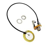 Pickups Set,Juego De Pastillas Para Guitarra 6.35 Socket Chip Pickup Ukelele Kalimba Pulgar Piano Pastilla(Gold)