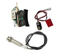 Pickups Set,Juego De Pastillas Para Guitarra De Preamplificador Integrado 4X Under Saddle Piezo Pickup Para Guitarra Acústica