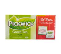 Pickwick Green Tea Pure Natural, Té Verde, Pur, 20 Bolsas de Té DE 1.5 g Cada uno