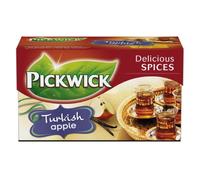 Pickwick Té Negro Aromatizado con Manzana, Canela y Vainilla, 20 Bolsitas de Té Individuales