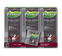 Pickwick Tea | Earl Gray Profesional De Comercio Justo | Pickwick Tea Bags | Pickwick Dutch Tea | 75 Pack | 150 Gramo Total