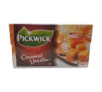 Pickwick Tee Caramelo Vainilla, Mezcla de Té Negro y Té Rooibos, 20 Bolsitas de Té