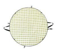 Picnic Blanket - Polyester, Foldable Sand-Resistant Rug | Waterproof Tote Transformable Outdoor Mat With Clips & Stakes For Music Festival, Camping, Stadium, Beach, Park, Backyard, Living Room