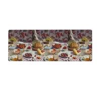 Picnic in The Sun - Alfombrilla de mouse extragrande estampada de 12 x 31.5 pulgadas para oficina, juegos y aprendizaje, duradera, cómoda y respetuosa con el medio ambiente