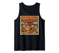 Picnic Nuclear Retro Humor Oscuro Apocalipsis Camiseta sin Mangas