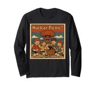 Picnic Nuclear Retro Humor Oscuro Apocalipsis Manga Larga