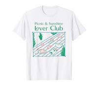 Picnic & Sunshine Lover Club (gráfico de declaración y Dibujo) Camiseta