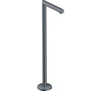 Pico de bañera hansgrohe AXOR Uno, de pie, recto, saliente 226mm, 45412340, Color: Cromo negro cepillado