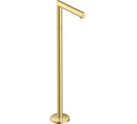 Pico de bañera hansgrohe AXOR Uno, de pie, recto, saliente 226mm, 45412950, Color: Latón cepillado