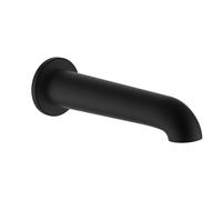 Pico de bañera LAUFEN PURE, caño fijo, saliente 175 mm, cromado, HF901771428000, Color: PVD negro titanio mate