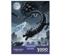 Pico de enrollamiento de dragón de Hielo 1000 Piezas Rompecabezas Familiar Animales Puzzle Inteligencia Juguete Regalo Creativo para La Relajación Desafíos Extra Divertidos Educa