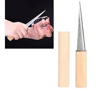 Pico de Hielo, Picahielo con Mango de Madera, Pioleta de Hielo portátil de Acero Inoxidable para Cocina, Bares, Bares, picnics, casa