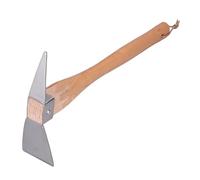 Pico de Jardín, Azada de Pico de Acero Inoxidable Resistente Y Duradera, Azada para Desbrozar, Pico pequeño de 385MM con Mango de Madera para Bonsai Nurseries Garden