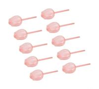 Pico de riego de plantas de PVC 10pcs Tulip Design Garden Tool (rojo claro)