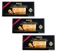 Picó - Pack incluye 3 Turron de alicante - Turron duro caja negra - Calidad superior 200gr