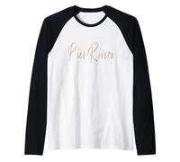 Pico Rivera California Diseño elegante vintage Camiseta Manga Raglan