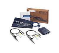 Pico Technology PicoScope 2204A - Osciloscopio digital de 2 canales, kit de osciloscopio de 10 MHz, incluye sondas y software PS7 para Windows, Mac, Linux con bolsa de transporte