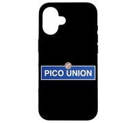Pico Union Los Angeles Street Sign Blvd California DTLA Ave Carcasa para iPhone 16