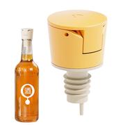 Pico Vertedor - ABS+Silicona+TPR+Acero Inoxidable 4.2x4.2x7.1cm | Tapón De Botella Automático De 75 Grados | Boquilla Para Verter Botellas | Dispensador De Líquidos Hermético Reutilizable Para Vino, A