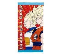 PICOBOX, Toalla Dragon Ball, Goku y Vegeta, Toalla Playa Niño, de Microfibra, Grande, para Piscina, Tumbona, Baño, Ducha, 100% Poliéster, 140 x 70 Centímetros, 240 gsm