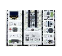 PicoBricks Raspberry Pi Pico W - Kit de inicio con 12 sensores desmontables y guía de aprendizaje extensa, kit de inicio, kit de codificación STEM (no incluido Pico W)